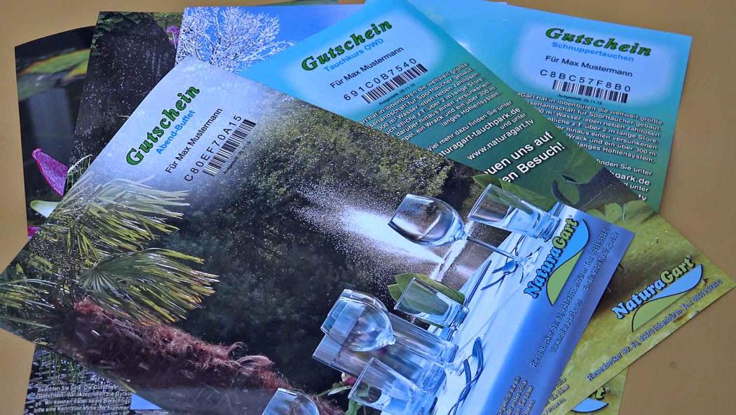 Gutscheine und Geschenk-Ideen